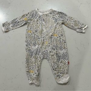 Magnetic Me 0-3 months onesie boho woodlands print